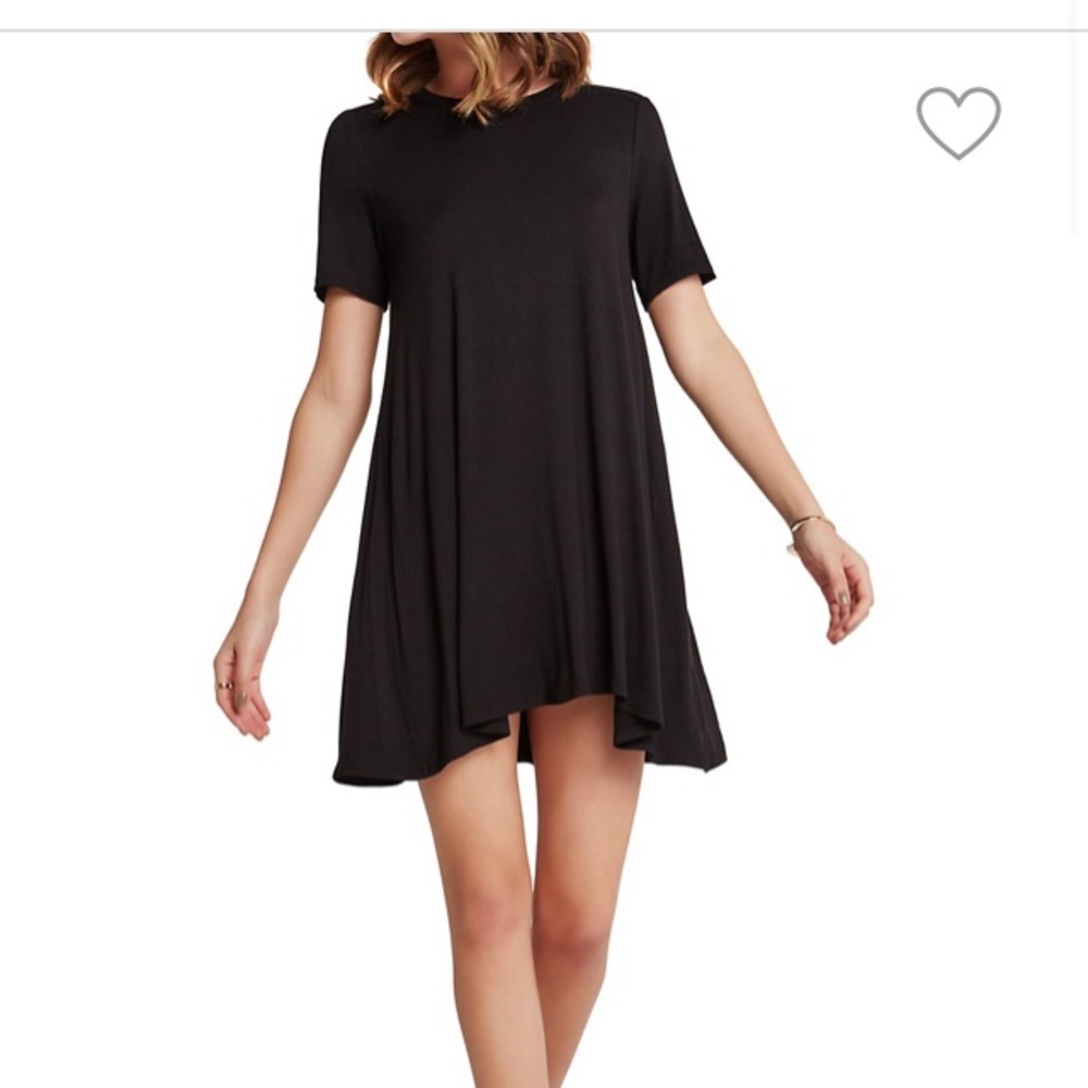 BCBG simple black t-shirt dress